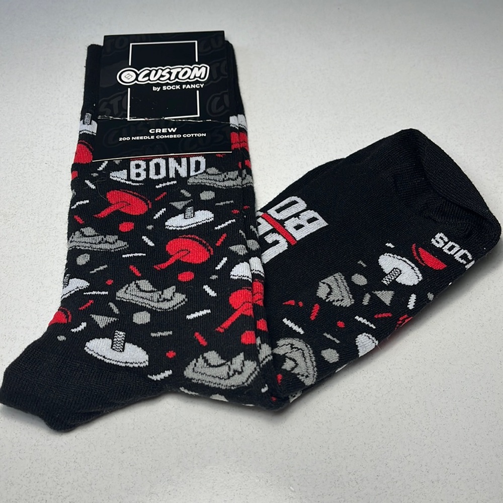 NWT Custom by Sock Fancy click Bond Crew M (7-11)